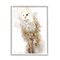 Stupell Industries Perched Barn Owl Wildlife Framed Giclee Art